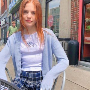 NWOT Blue Brandy Melville Billie Sweater Cardigan